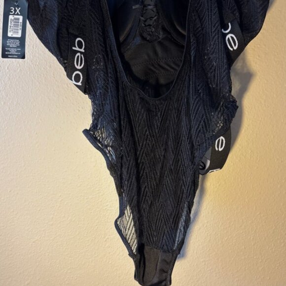 bebe Black Intimates Top - Picture 6 of 11